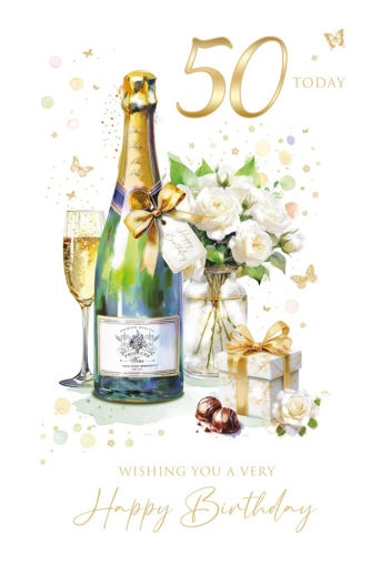 Picture of 50 TODAY CHAMPAGNE CARD